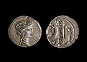 Ancient Coins - Julius Caesar Ar Denarius, 48-47 BC