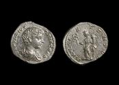 Ancient Coins - Geta Ar Denarius, 198-200 AD