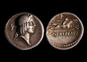 Ancient Coins - L. Calpurnius Piso Frugi Ar Denarius