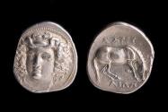 Ancient Coins - Thessally, Larissa Ar. drachm
