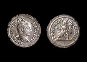 Ancient Coins - Caracalla Ar Denarius, 210 AD