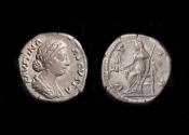 Ancient Coins - Faustina II Ar Denarius