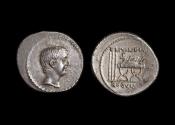 Ancient Coins - L. Livineius Regulus Ar Denarius, 42BC