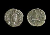 Ancient Coins - Allectus Ae Quinarius, 293-296 AD