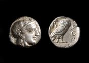 Ancient Coins - Athens, Attica Ar Tetradrachm, c. 449-419 BC
