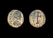 Ancient Coins - Galla Placidia Ae4, 425-435 AD