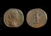 Ancient Coins - Faustina II Ae Sestertius, c. 175-180 AD