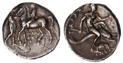Ancient Coins - Tarentum Ar. nomos (280 – 272 BC)
