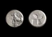 Ancient Coins - Byzantium, Thrace Ar Siglos or Drachm, c. 340-320 BC