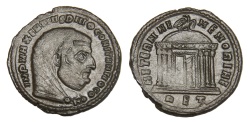 Ancient Coins - Constantius I Ae. follis  (posthumous, struck by Maxentius)