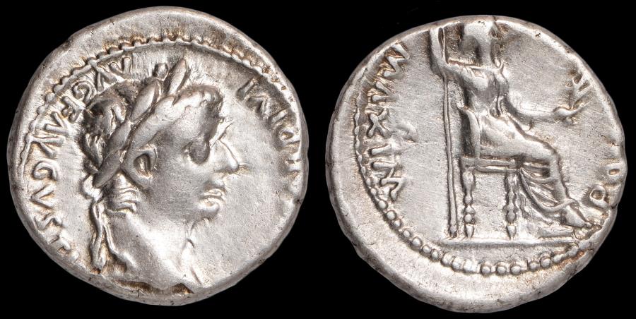 Tiberius Ar. denarius | Roman Imperial Coins