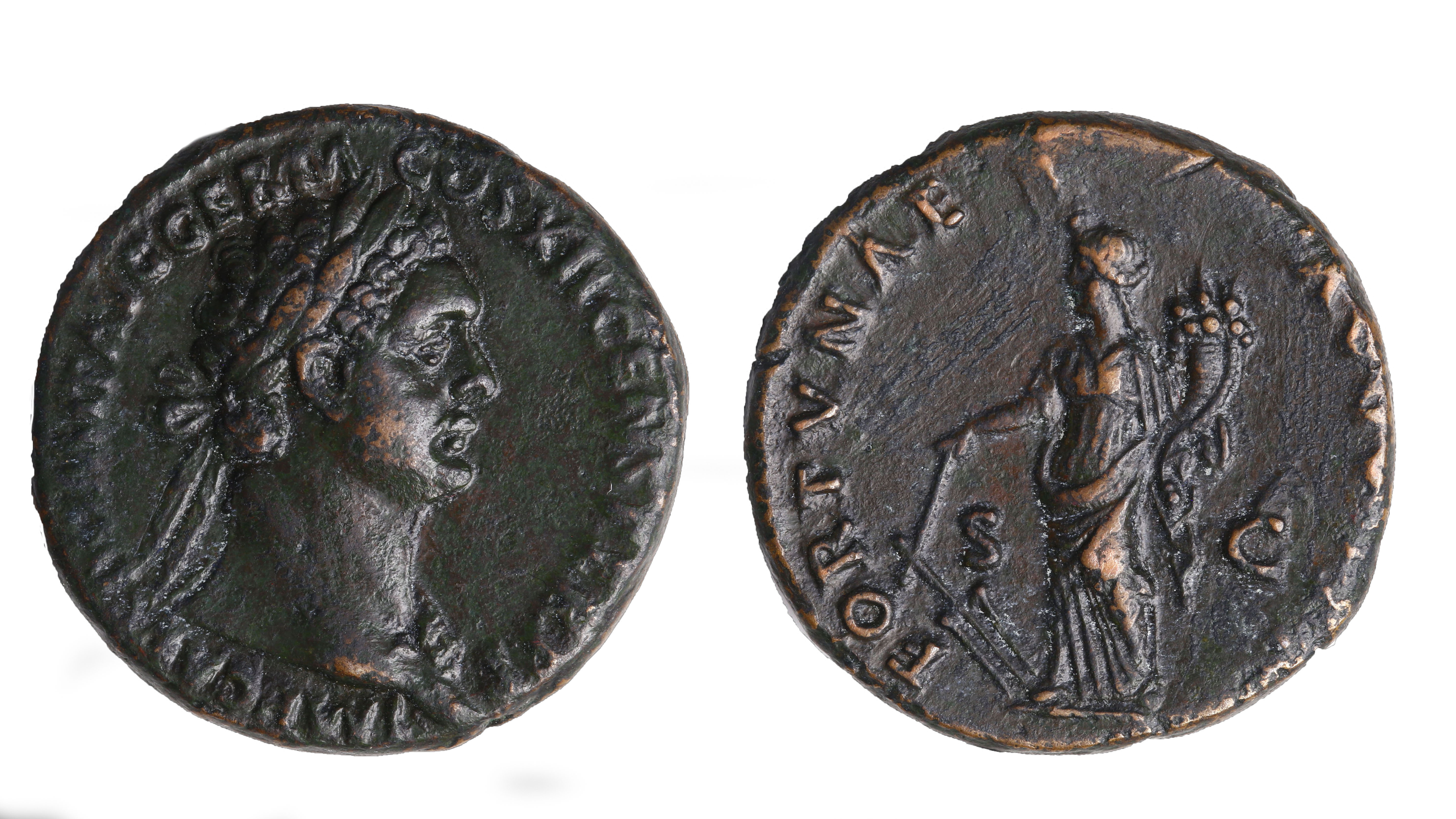 Domitian, AE As, Fides Publica, 86 AD