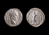 Ancient Coins - Septimius Severus Ar Denarius, 210 AD