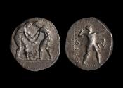 Ancient Coins - Pamphylia, Aspendos Ar Stater, c. 380/75-330/25 BC