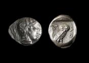Ancient Coins - Philistia Ar Drachm, mid-5th Century - 333 BC