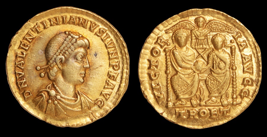 Valentinian Ii Au. Solidus 