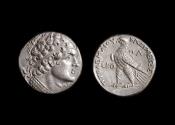Ancient Coins - Ptolemy VI Philometor Ar Tetradrachm, 153/2 BC