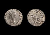Ancient Coins - Gallienus Silvered Ae Antoninianus
